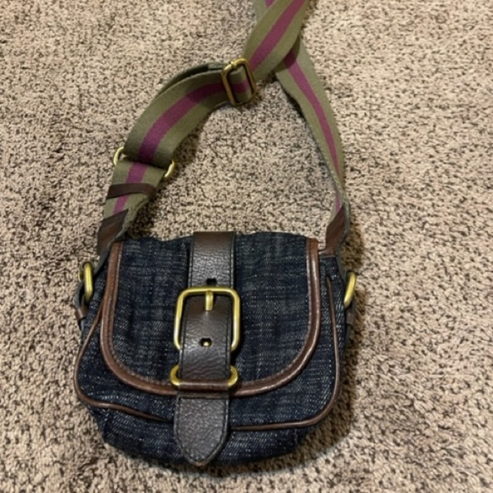 Fossil denim crossbody bag (small)